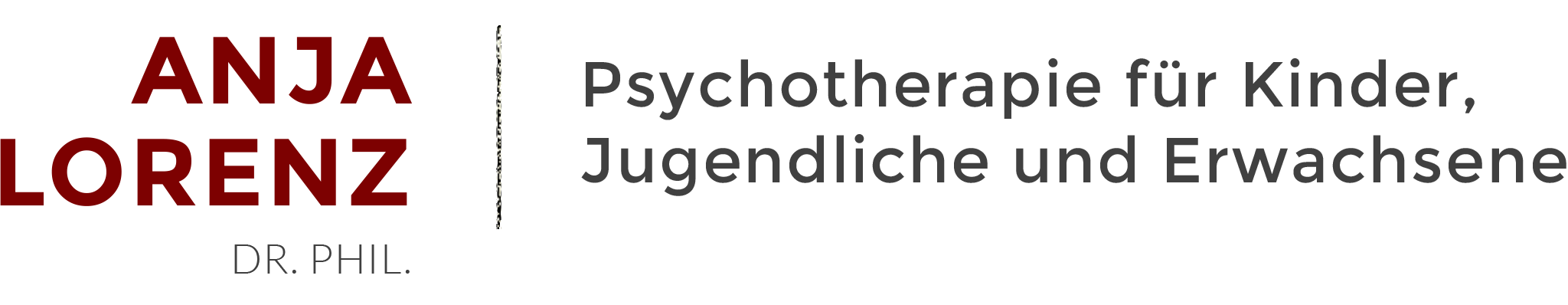 Dr. Phil. Anja Lorenz Psychotherapie für Kinder, Jugendliche und Erwachsene